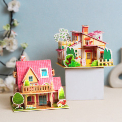 Kindergarten Children Paper Manual 3d Jigsaw Intelligence Development Model Early Educational Toy