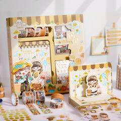Cute Journals Set Notebook for Students Tape Sticky Note Stickers Birthday Gift Set for Student