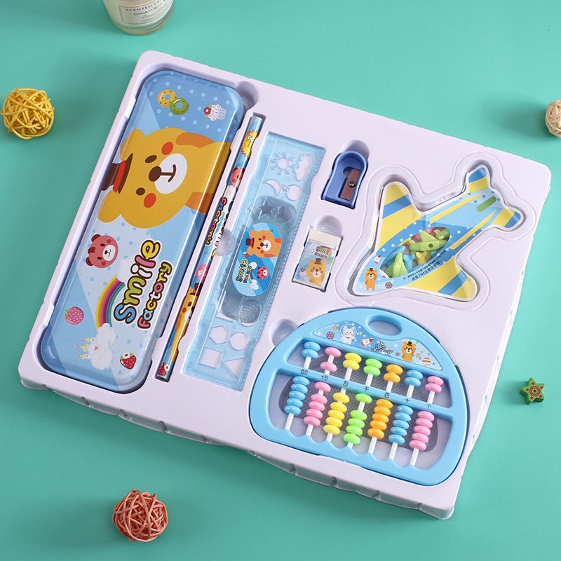 Wholesale Children Flying Chess Kindergarten School Supplies School Gift Bag Birthday Gift Stationery Set Gift Box