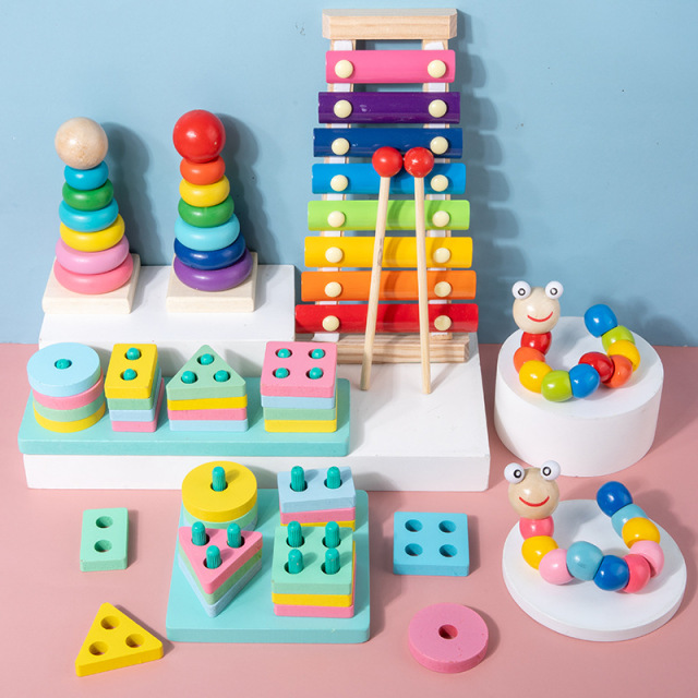 Multiple Styles Kid's Early Learning Educational Toys Wooden Montessori Toys Kids Intellectual Development Toy