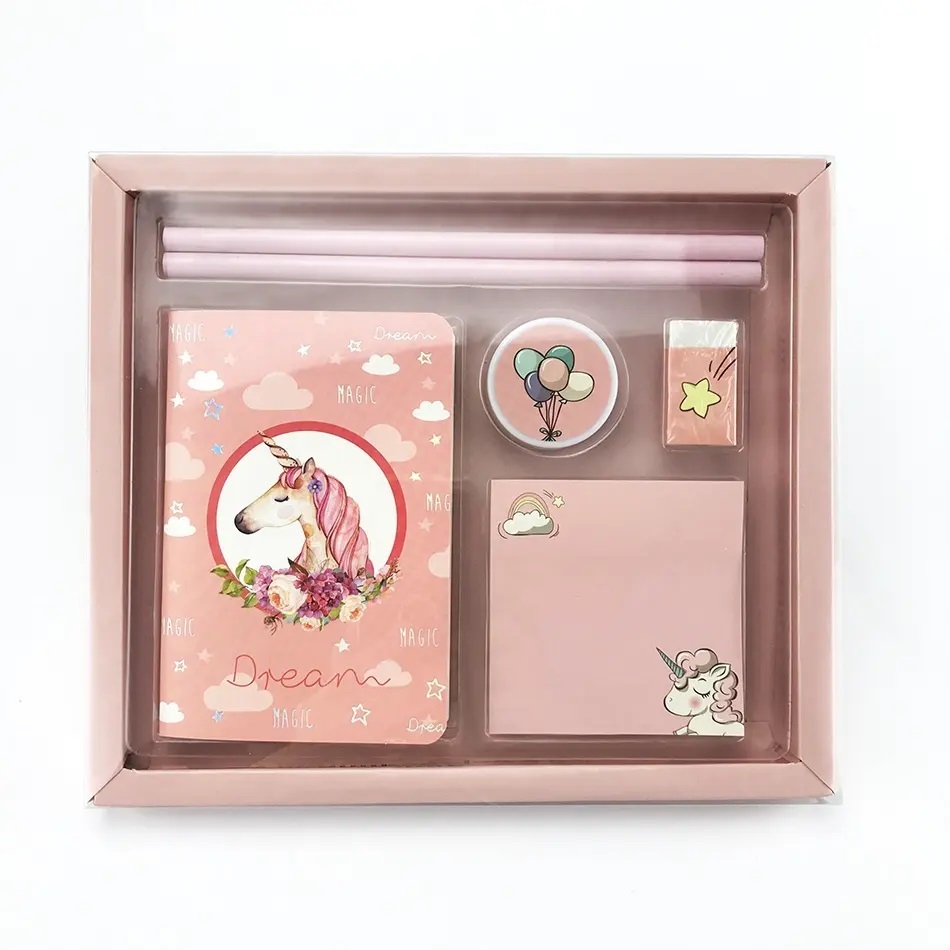 Kids Pen Notebooks Stationary Sets School Supplies in a Box Office Paper Stationery School Supplies Stationery Gift Set for Kids