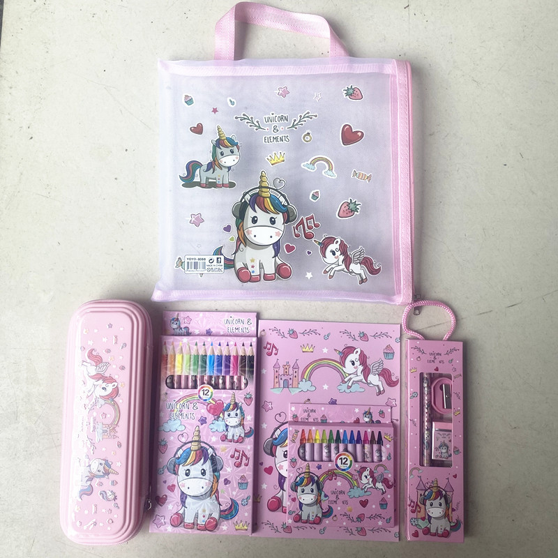Wholesale Hot-Selling Stationery High-End Elementary School Prizes Children Gift Stationery Set to Be Goodie Bag