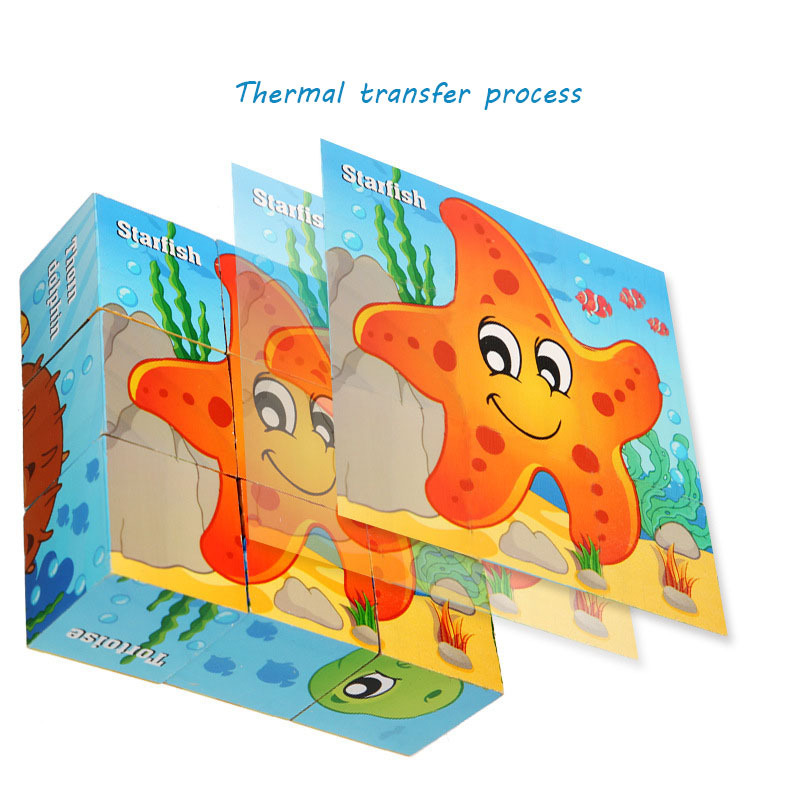 Wooden Puzzle Cube Blocks Kids Toys Puzzle Educational Toys for Children Wooden Montessori Game New Baby Wood Puzzle Box Opp Bag