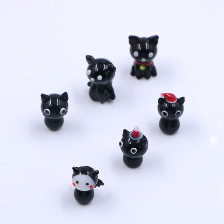Hotsale New Mixed Styles Miniature Mini Halloween Glass Figures Figurine Ornament