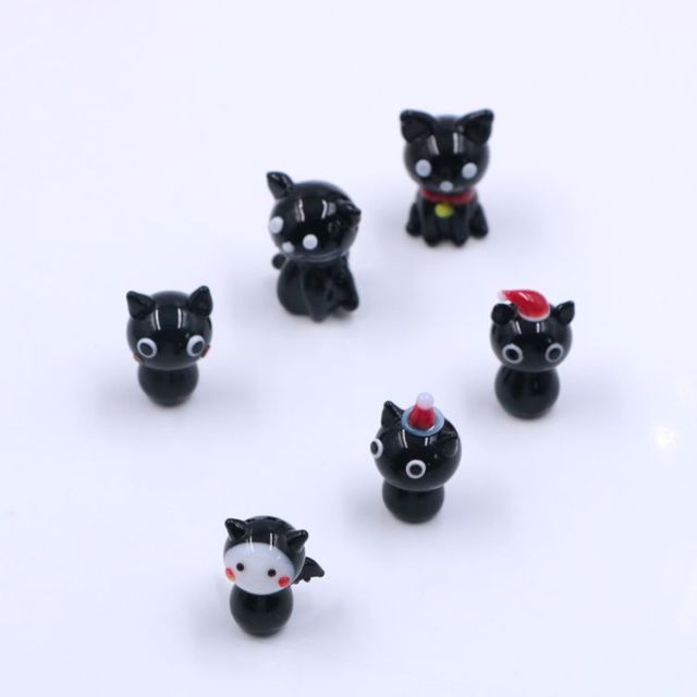 Hotsale New Mixed Styles Miniature Mini Halloween Glass Figures Figurine Ornament