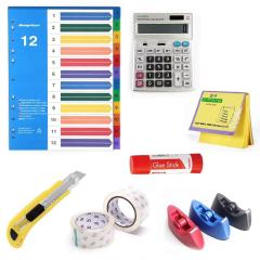 Wholesale 10-in-1 Ultimate Pink Office Stationery Set Multifunctional Desk Organizer Stapler Cross-Border Suture Scissors Gift