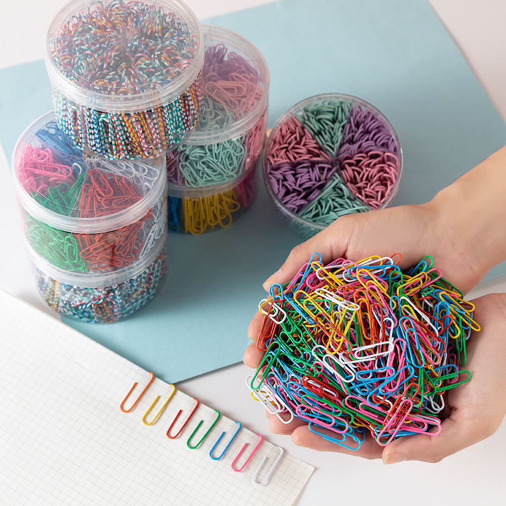 Hot Wholesale Custom Logo Reusable Colorful Paper Clips in Office Stationery Promotional Business Gifts