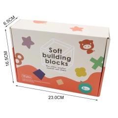 Wholesale Soft Baby Teething Toys Stacking Building Blocks for Infants Sensory Developmental Education Toys