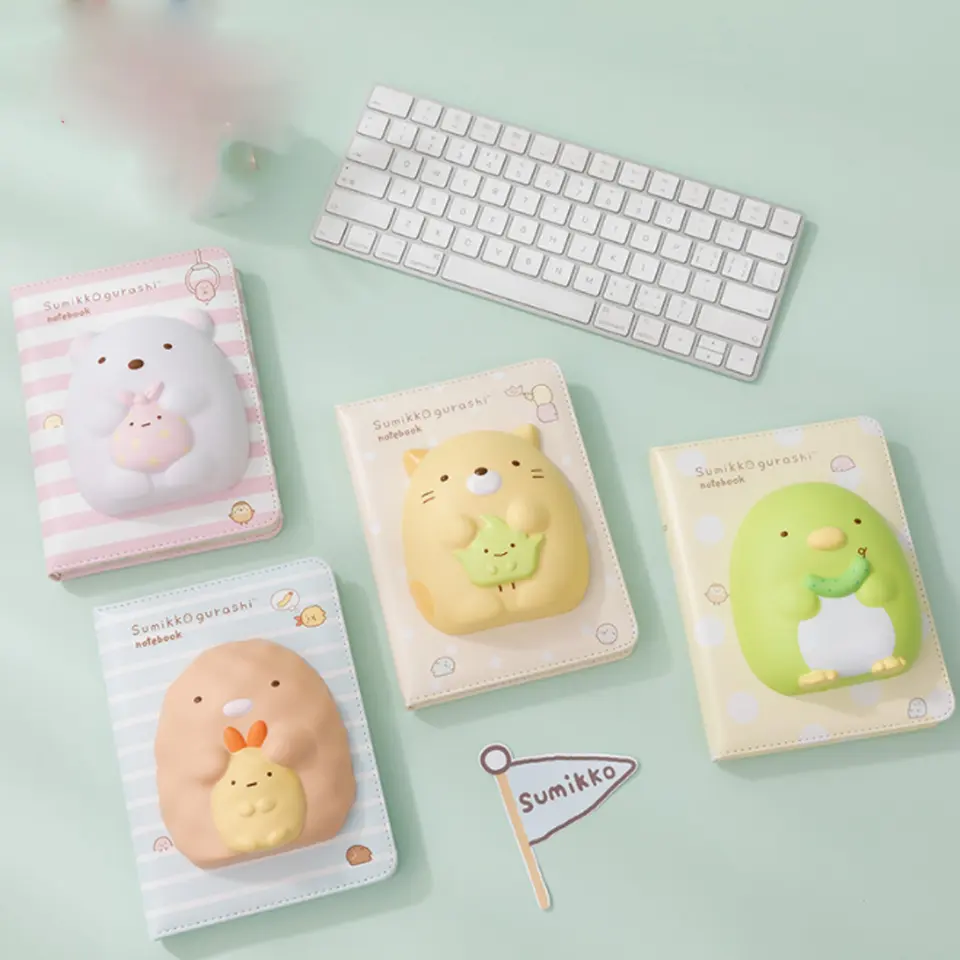 Animal PU Cartoon Fat Novelty Fancy Kids Pen Rubbing Chubby Soft Decompression Rebounding Ledger Journal Diary Note Book