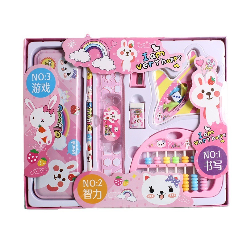 Wholesale Children Flying Chess Kindergarten School Supplies School Gift Bag Birthday Gift Stationery Set Gift Box