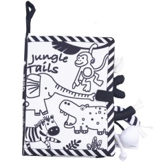 Dinosaur Ocean Farm Jungle Tail Animals Story Book Baby Soft Fabric Cloth Book for Baby Toy
