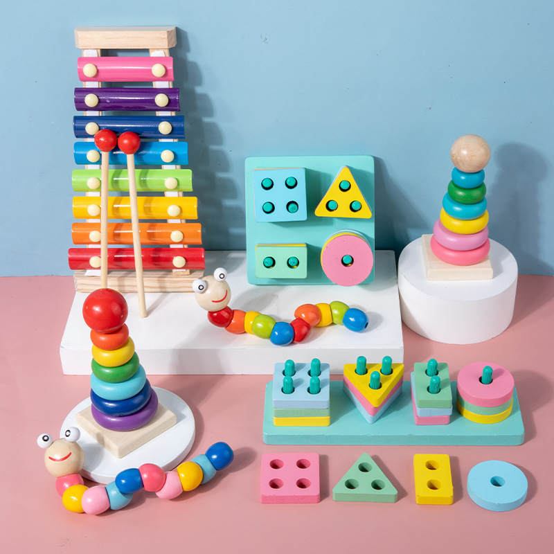 Multiple Styles Kid's Early Learning Educational Toys Wooden Montessori Toys Kids Intellectual Development Toy