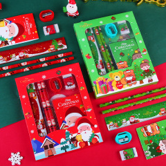 Cute Eraser Pencil Stationery Cartoon Stationery Kit for Children Birthdays Primary School Supplies Students Christmas Gift Set