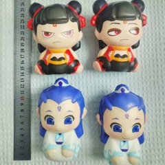 Nezha pinched Le's explosive decompression toy slow rebound and decompression artifact magic boy naohai figure cartoon pendant