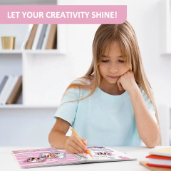 HotsaleCustomized Wholesale A5 Blank DIY Journal Notebook Stationery Set School Supplies Children Gift With Box