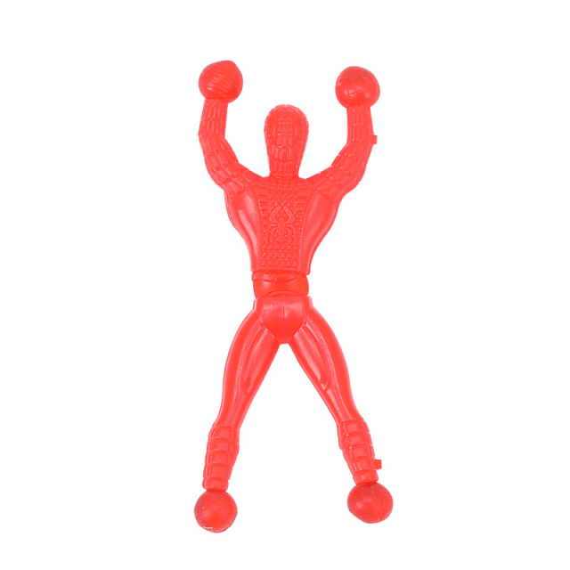 Children's New Exotic Creative Vent Toy Large Wall Climbing Superman 13cm Wall Climbing Spider Man Sticky Wall Climbing Toy