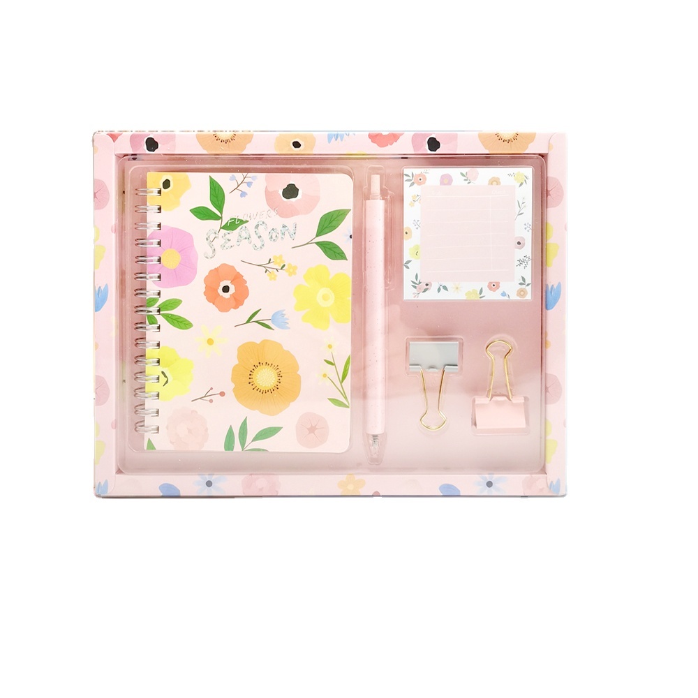 Kids Pen Notebooks Stationary Sets School Supplies in a Box Back to 2022 Gift Scool Promotional Custom Supply Stationery