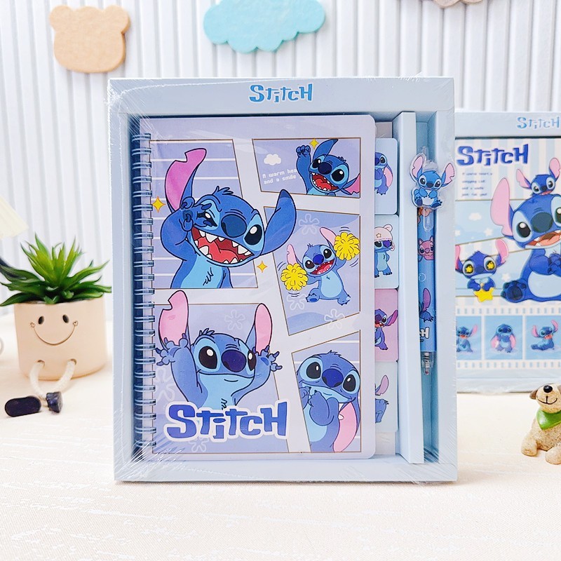 School Cartoon Creative 32K Coiled Book Gel Pen Stationery Set Handbook Combination Student Learning Supplies Notebook