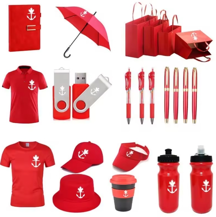 2024 Merchandise Custom logo Sublimation Blank Cap Shirt Journal Notebook Promotion Corporate Souvenir Business Gift Set Item