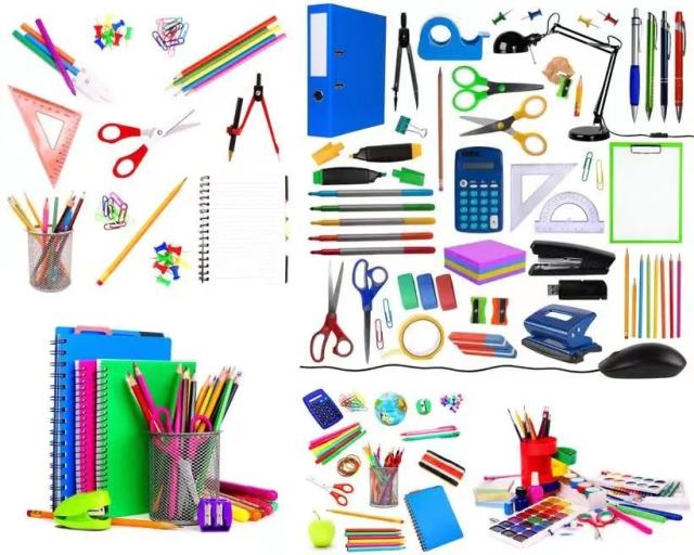 Wholesale 10-in-1 Ultimate Pink Office Stationery Set Multifunctional Desk Organizer Stapler Cross-Border Suture Scissors Gift
