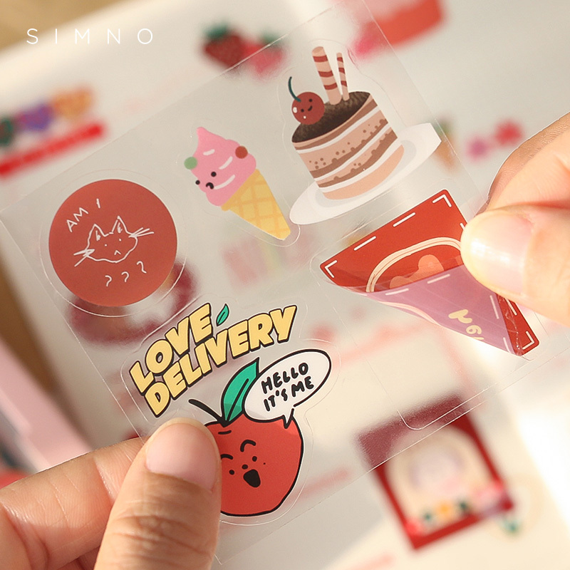 New Arrived 100  Pcs Cartoon Girls PET Sticker Set, Custom Journals Stickers, Kids Gifts Student Stationery