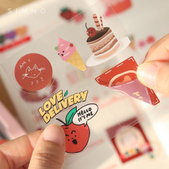 New Arrived 100  Pcs Cartoon Girls PET Sticker Set, Custom Journals Stickers, Kids Gifts Student Stationery