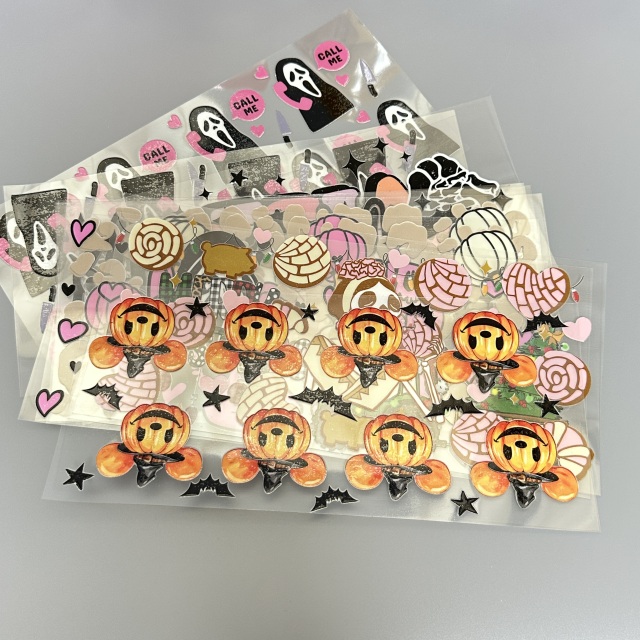 New Christmas Halloween Custom Printing Waterproof Labels Transfers Stickers Uv Dtf 16oz Wraps for Glass Can