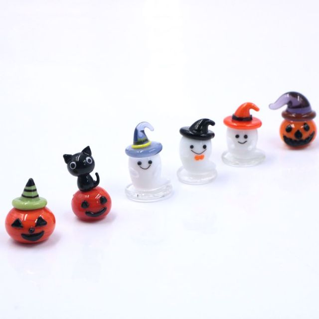 Hotsale New Mixed Styles Miniature Mini Halloween Glass Figures Figurine Ornament
