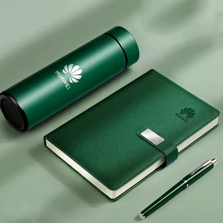 Custom Corporate Gift Set Luxury Vacuum Cup Notebook Executive Kits Business Promotional Gift Set With Box Commemorative Gift