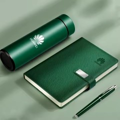 Custom Corporate Gift Set Luxury Vacuum Cup Notebook Executive Kits Business Promotional Gift Set With Box Commemorative Gift