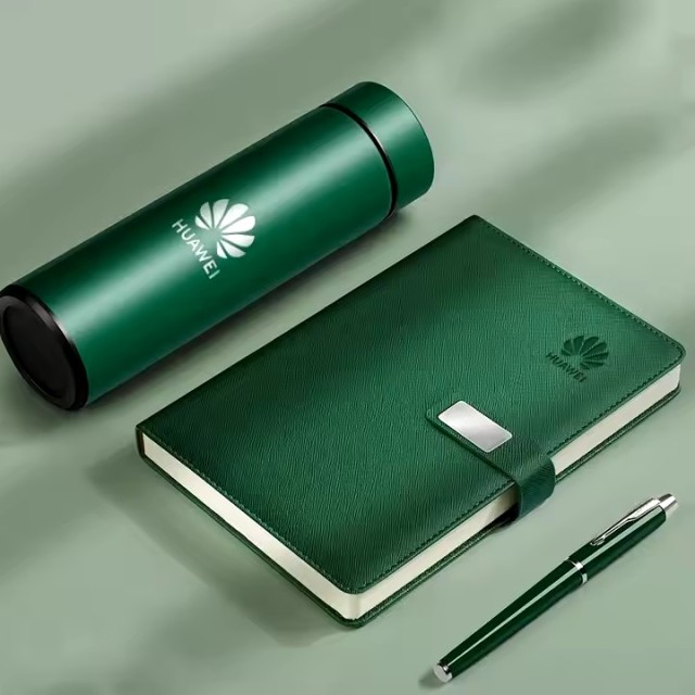 Custom Corporate Gift Set Luxury Vacuum Cup Notebook Executive Kits Business Promotional Gift Set With Box Commemorative Gift