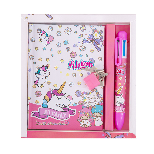 Children's Diary Password Lock Primary School Prize and Lock Book Christmas Gift Notebook Set School Office Stationery Supplies