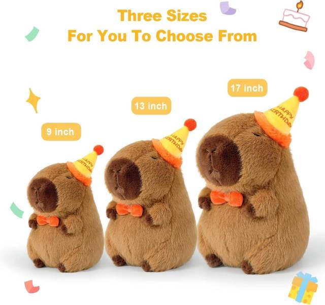 Cute Capybara Plush Stuffed AnimalsToys Speelgoed Best Verkopende 13 Inch Cartoon Custom Baby Geschenken