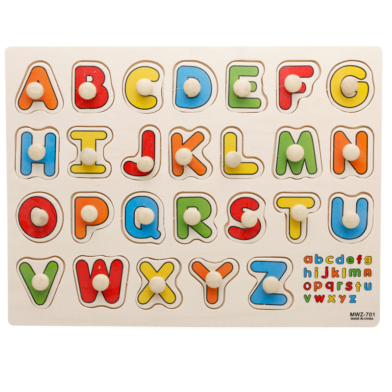 Custom Wooden Cartoon Animal Jigsaw Puzzle Board Toys Montessori DIY Children Learning Puzzles for Kids Boys and Girls