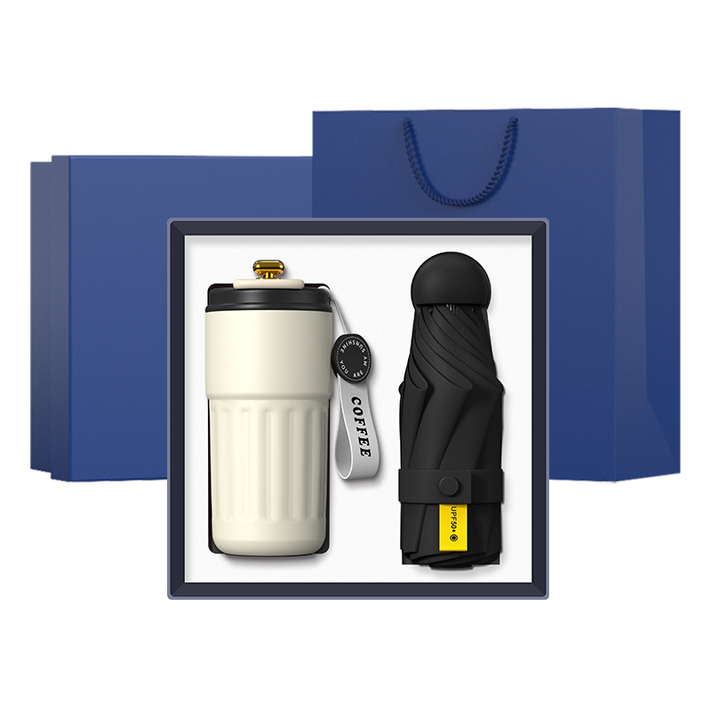 MXF42-2 Mug Mini Umbrella 2 in 1 Customized Souvenir Office Business Gift Set