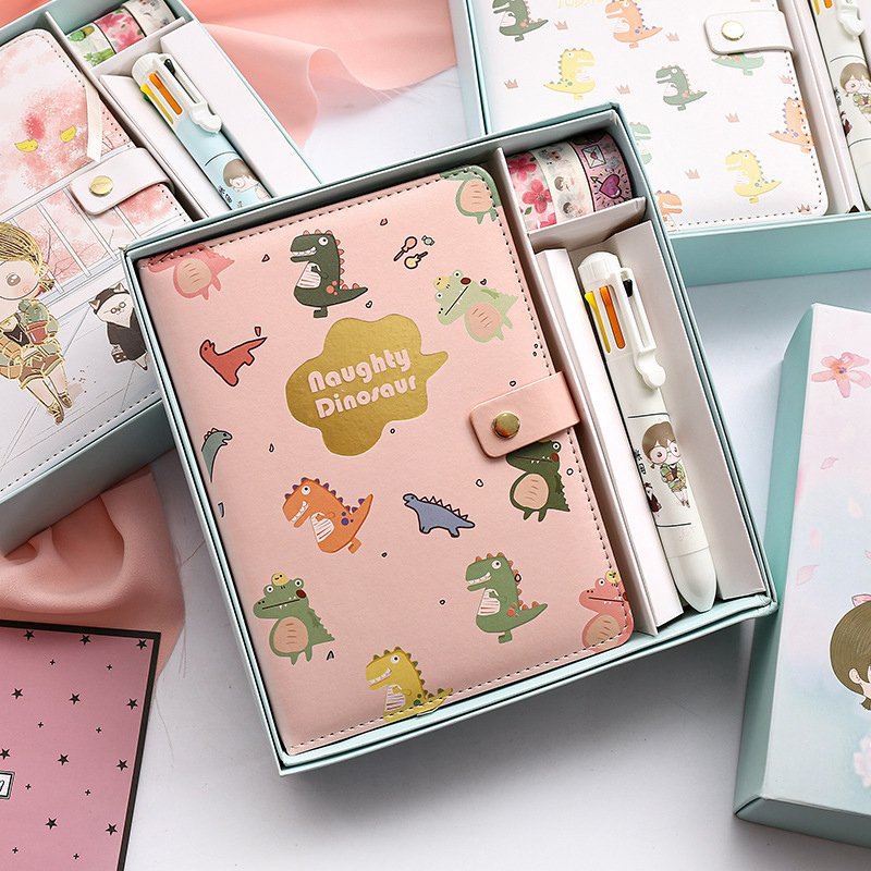 Hot Sale School Supplies Stationary Cute College Student Gift Journal  Box Notebook Magnetic Buckle Diary