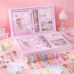 New Custom High Value DIY Cute Hand Account Notebook Stationery Gift Set for Student
