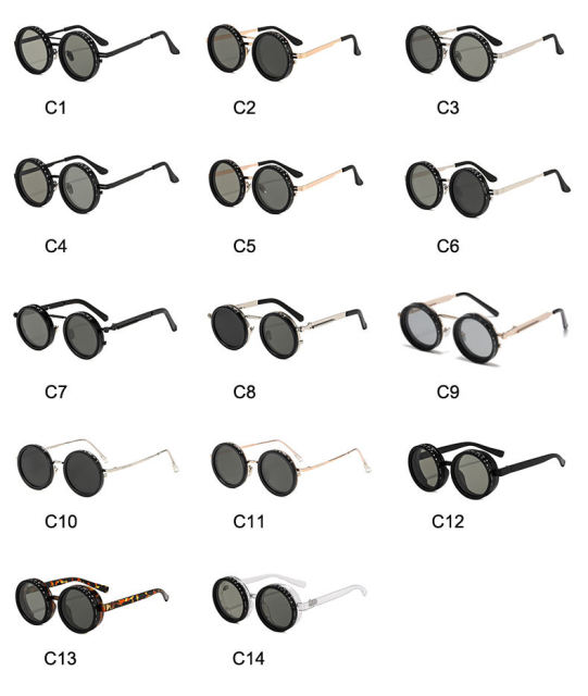 Hot High Quality Round Polarized Brightness Adjustable Sunglasses Aperture ND Filter Tint Adjustment Sunglasses with Camera Lens