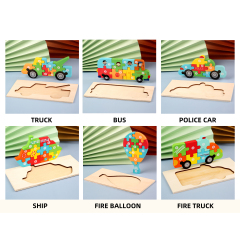 New Arrival Early Learning Children Animal Puzzle Kids Wooden Montessori Educational Toys
