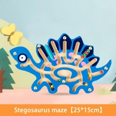 Popular Board Game Magnetic Maze Game Memory Game for Kids Maze Wooden Toys Magnet Balls Baby Toys