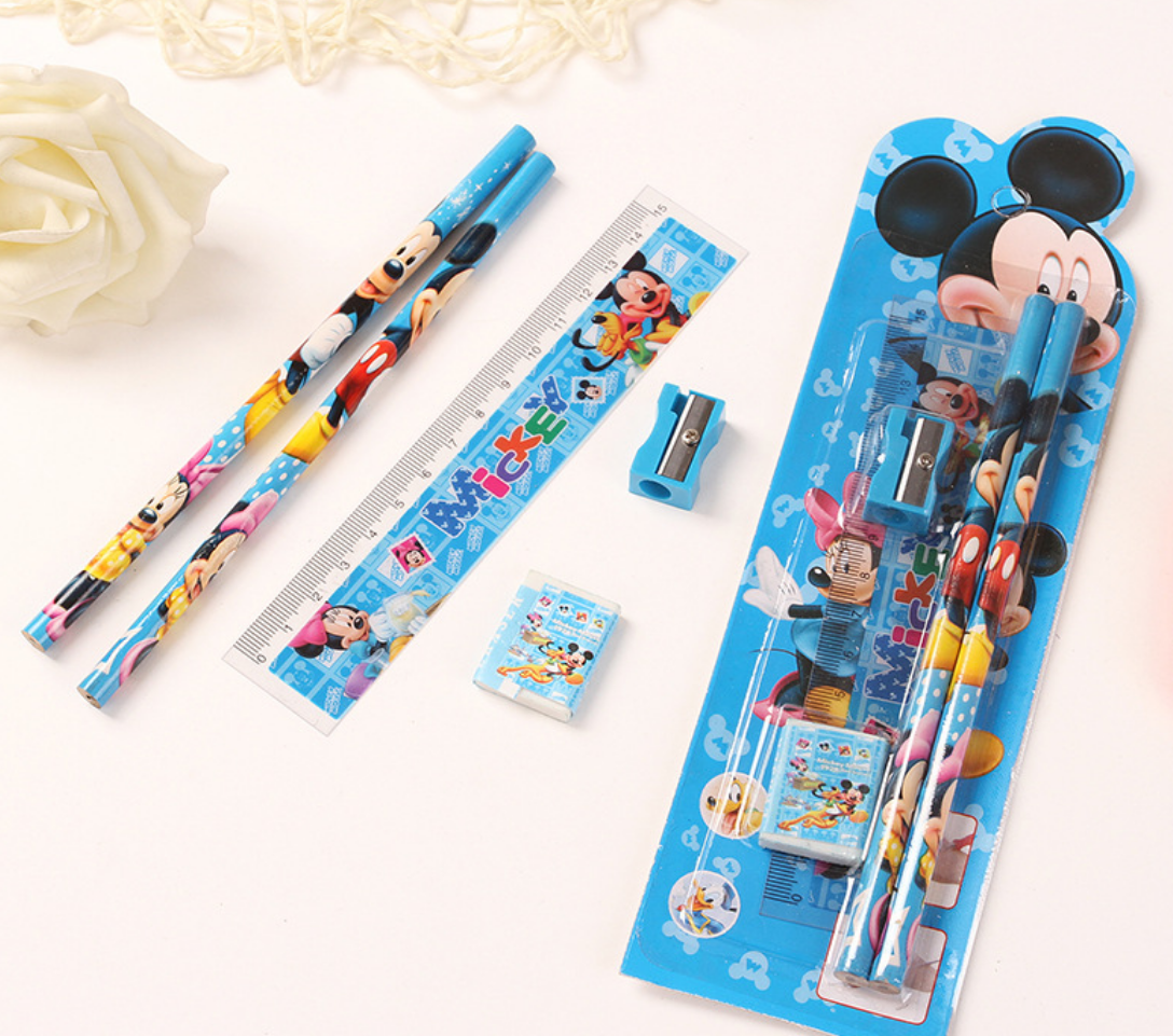 Cartoon Pencil Set Creative Stationery Children's Prize Student Stationery Set Gift Box Primary School