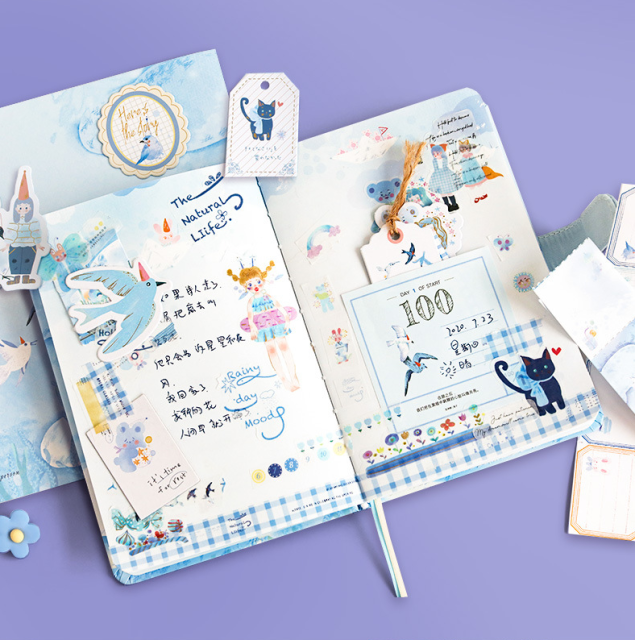 DIY Journalling Set Journal Gift Set Notebook Journal Book Set with 147 Pieces Items