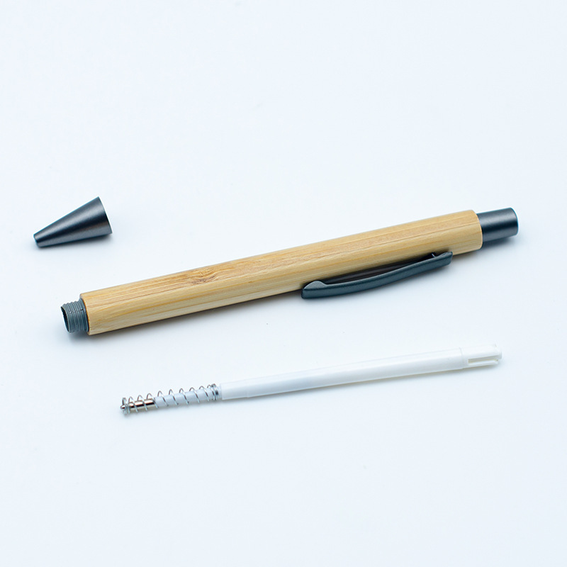 Promotion Eco Bamboo Ball Pen Luxury Advertise Bamboo Ballpoint Pen Custom Wood Pen with Custom Logo Printed Laser Logo Printing