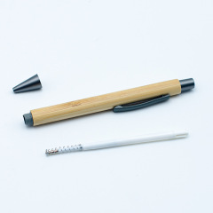 Promotion Eco Bamboo Ball Pen Luxury Advertise Bamboo Ballpoint Pen Custom Wood Pen with Custom Logo Printed Laser Logo Printing