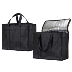Custom Insulated Cooler Bag Portable With Logo Blank Cooler Lunch Bag for Food Reusable Thermal Insulated Cooler Bag Non Woven
