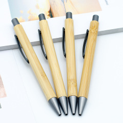 Promotion Eco Bamboo Ball Pen Luxury Advertise Bamboo Ballpoint Pen Custom Wood Pen with Custom Logo Printed Laser Logo Printing