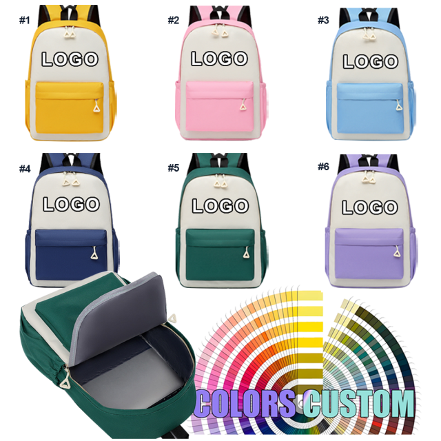Wholesale School Bags Custom Children Backpack School Bags for Kids Casual Backpack Advertising Gifts with Custom logo