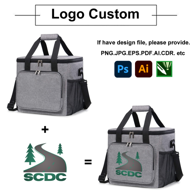 Factory Custom Logo Oxford Lunch Cooler Bag Insulated for Office Travel Picnic Thermal Bag OEM Portable Soft Tote Cooler Box