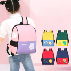 Custom Print Logo Pattern Kid Cute School Bags Kindergarten Backpack for Girl Boys Design Cheapest Kawaii Schoolbag