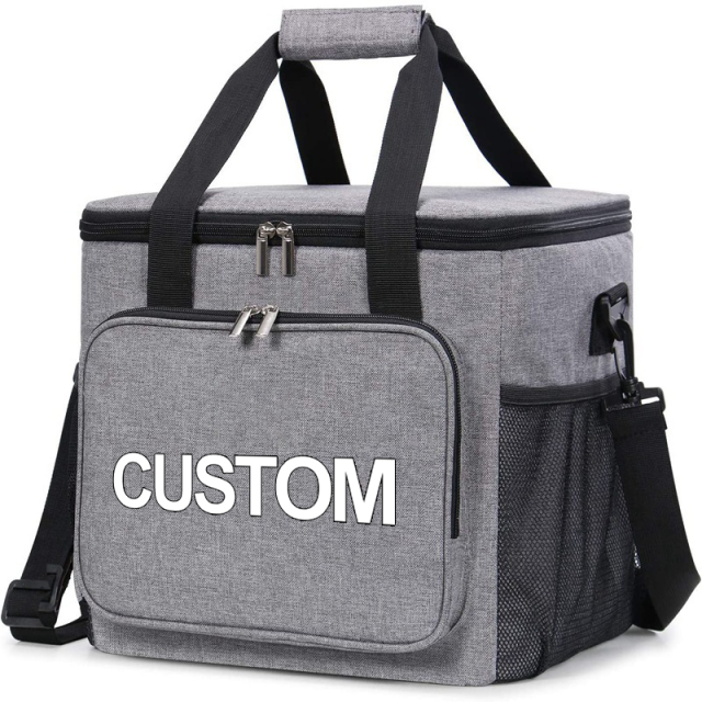 Factory Custom Logo Oxford Lunch Cooler Bag Insulated for Office Travel Picnic Thermal Bag OEM Portable Soft Tote Cooler Box